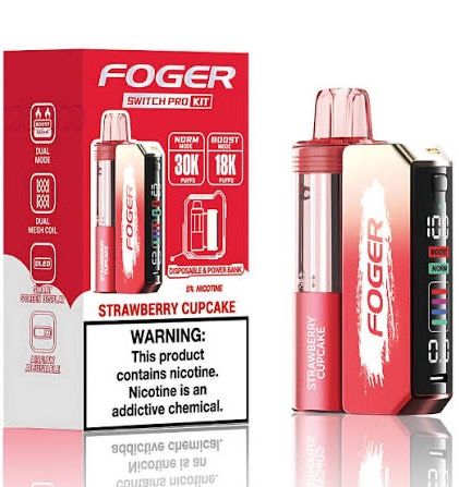 FOGER SWITCH PRO KIT 30k STRAWBERRY CUPCAKE FOGER SWITCH PRO KIT 30k STRAWBERRY CUPCAKE