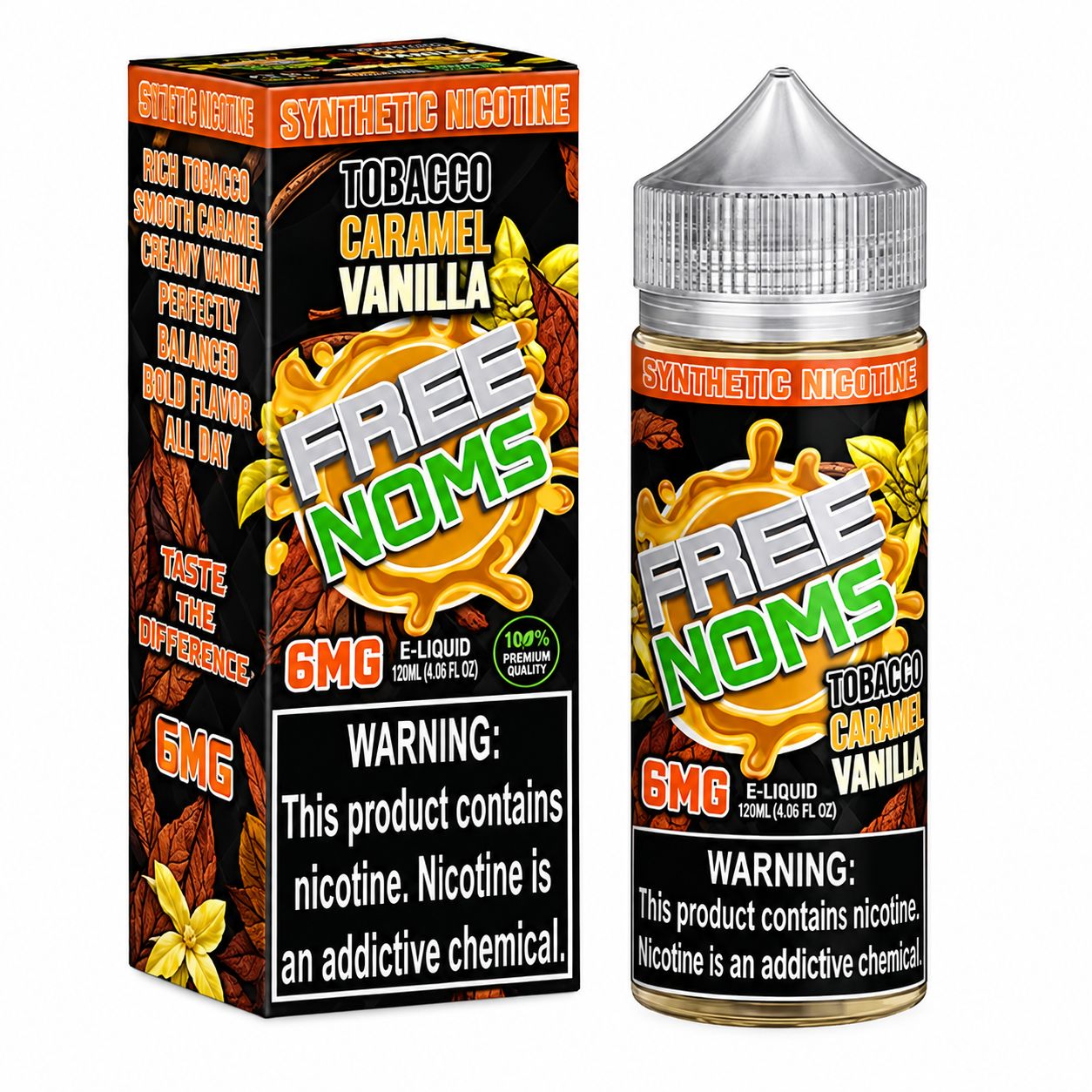 FREE NOMS TOBACCO CARAMEL VANILLA 6MG FREE NOMS TOBACCO CARAMEL VANILLA 6MG