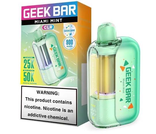 GEEK BAR CLR 50K MIAMI MINT GEEK BAR CLR 50K MIAMI MINT