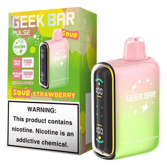 GEEK BAR PULSE 15K SOUR STRAWBERRY