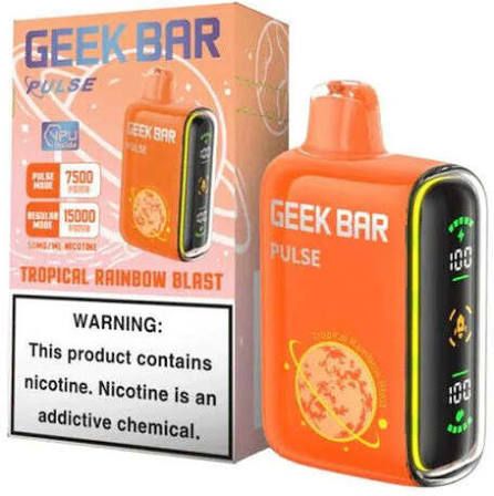 GEEK BAR PULSE 15K TROPICAL RAINBOW BLAST GEEK BAR PULSE 15K TROPICAL RAINBOW BLAST