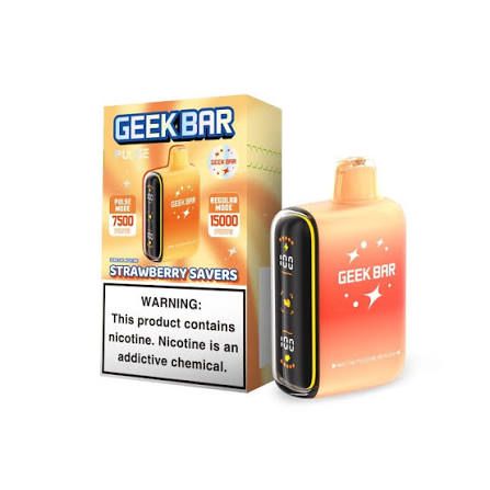 GEEK BAR PULSE 15K STRAWBERRY SAVERS GEEK BAR PULSE 15K STRAWBERRY SAVERS