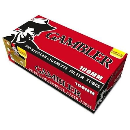 GAMBLER 100 MM 200 REGULAR CIGARETTE FILTER TUBES GAMBLER 100 MM 200 REGULAR CIGARETTE FILTER TUBES