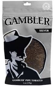 GAMBLER PIPE TOBACCO 6 OZ SILVER GAMBLER PIPE TOBACCO 6 OZ SILVER