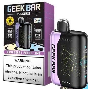 GEEK BAR PULSEX 25K RASPBERRY PEACH LIME GEEK BAR PULSEX 25K RASPBERRY PEACH LIME