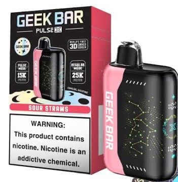 GEEK BAR PULSEX 25K SOUR STRAWS