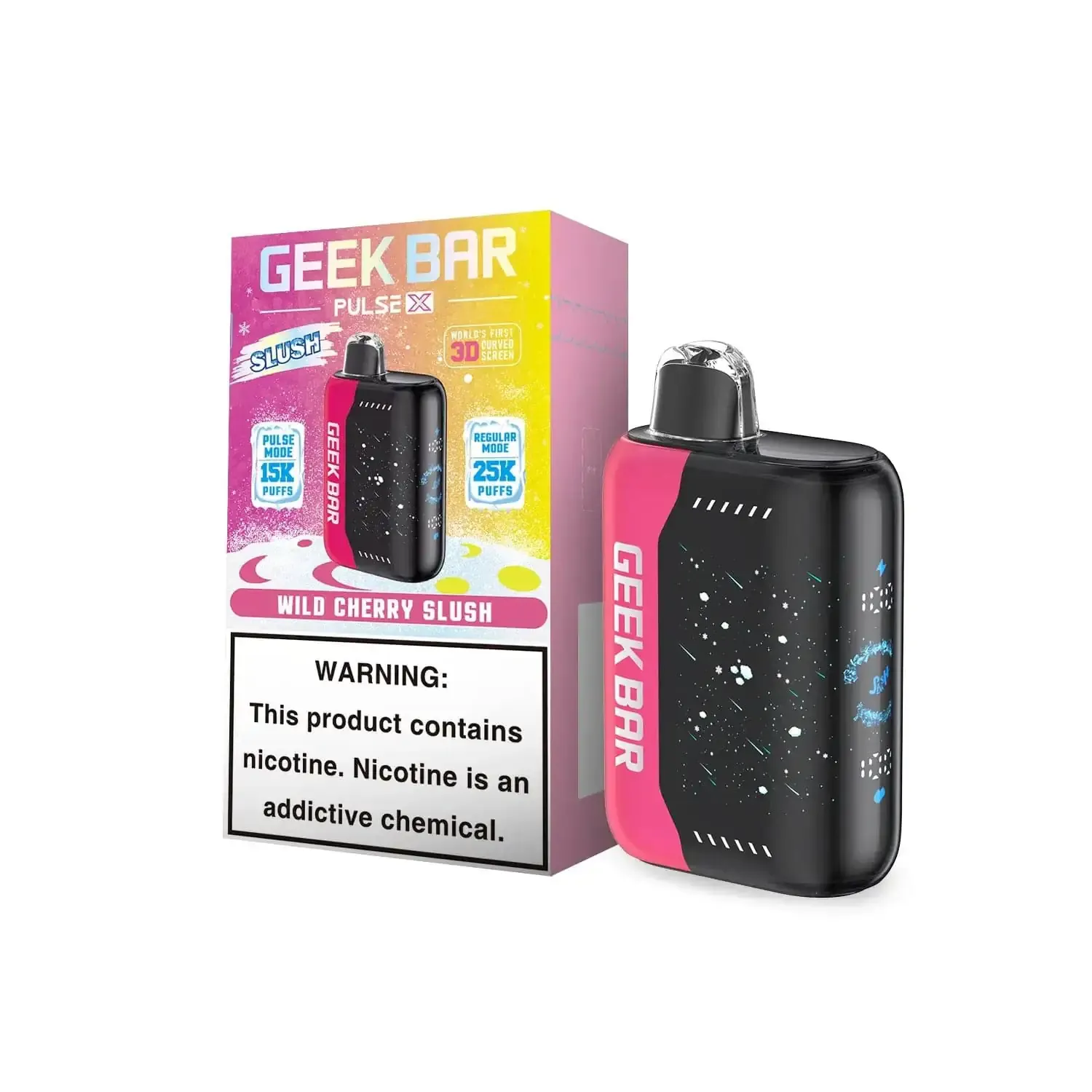 GEEK BAR PULSEX 25K WILD CHERRY SLUSH GEEK BAR PULSEX 25K WILD CHERRY SLUSH