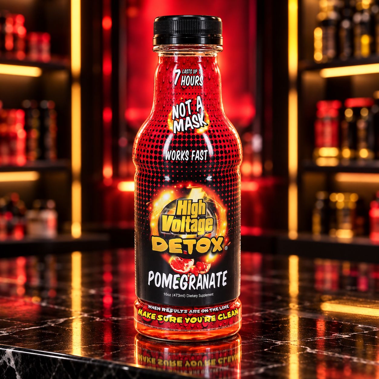 HIGH VOLTAGE DETOX POMEGRANATE 16OZ HIGH VOLTAGE DETOX POMEGRANATE 16OZ