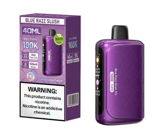 HORIZON TECH 100K BLUE RAZZ SLUSH HORIZON TECH 100K BLUE RAZZ SLUSH