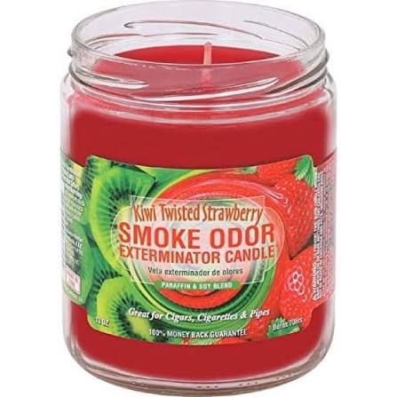 KIWI TWISTED STRAWBERRY SMOKE ODOR EXTEMINATOR CANDLE 13OZ