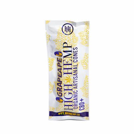 HIGH HEMP ORGANIC ARTISANAL + CBD CONES GRAPEAPE HIGH HEMP ORGANIC ARTISANAL + CBD CONES GRAPEAPE