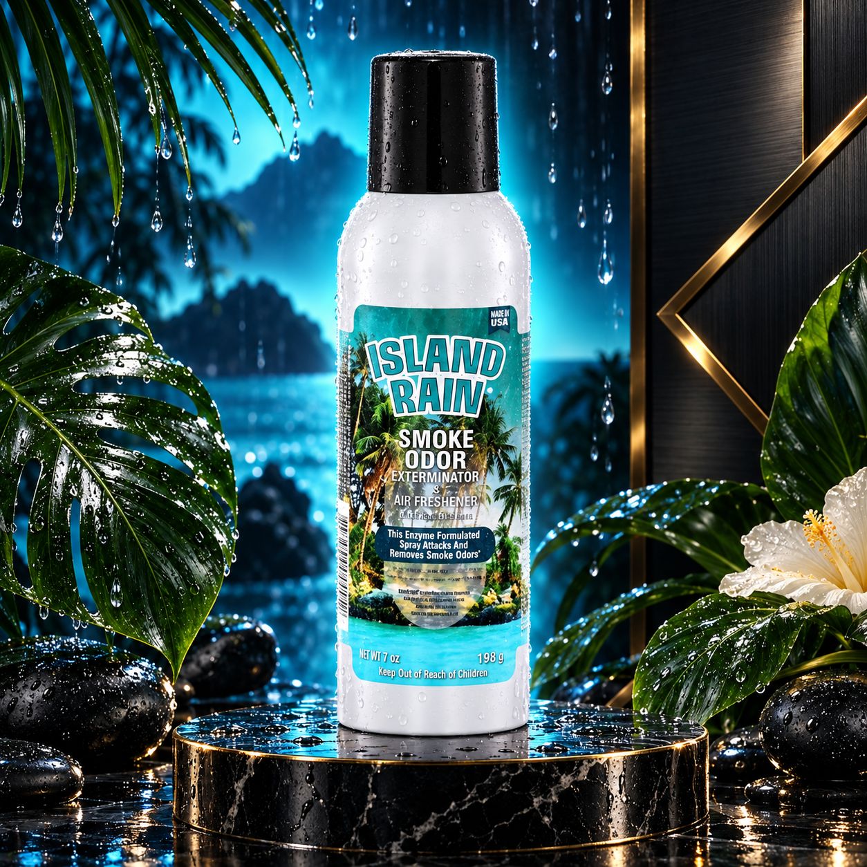ISLAND RAIN SMOKE ODOR EXTERMINATOR & AIR FRESHENER 7OZ ISLAND RAIN SMOKE ODOR EXTERMINATOR & AIR FRESHENER 7OZ
