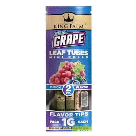 KING PALM 2 REAL LEAF ROLLS 1 GRAM EACH BLUE GRAPE KING PALM 2 REAL LEAF ROLLS 1 GRAM EACH BLUE GRAPE