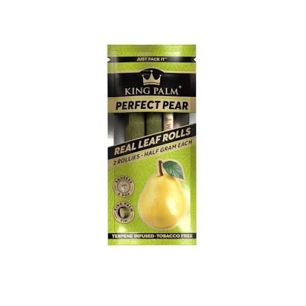 KING PALM 2 REAL LEAF ROLLS HALF GRAM EACH PERFECT PEAR KING PALM 2 REAL LEAF ROLLS HALF GRAM EACH PERFECT PEAR
