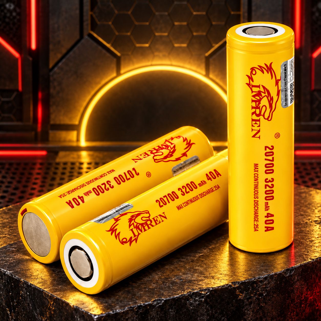 IMREN 20700 3200MAH 40A 2 PACK IMREN 20700 3200MAH 40A 2 PACK