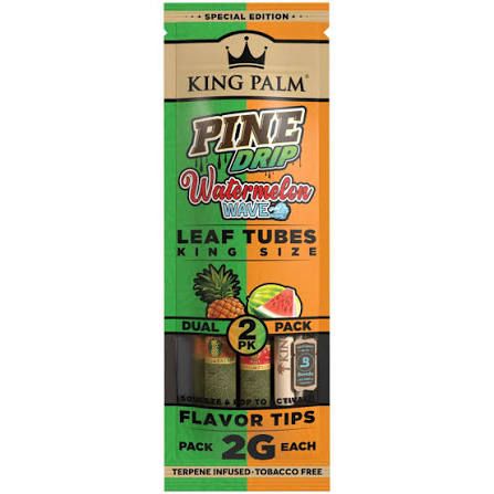 KING PALM DUAL PACK 2G EACH WATERMELON WAVE + PINE DRIP KING PALM DUAL PACK 2G EACH WATERMELON WAVE + PINE DRIP