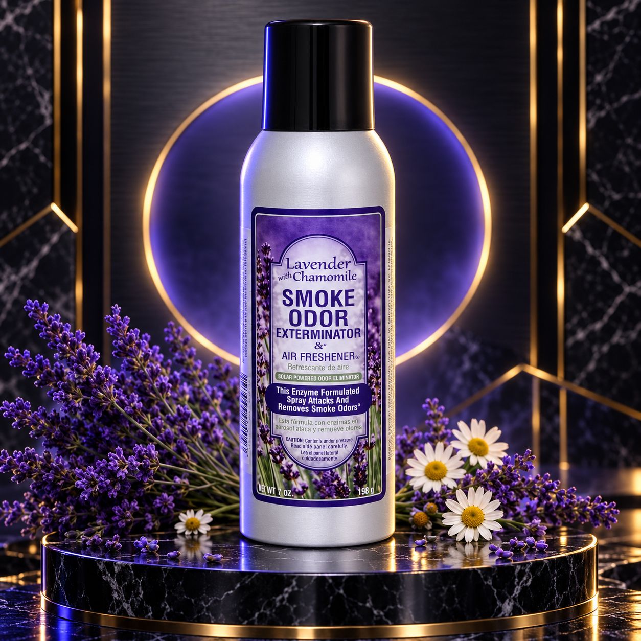 LAVENDER WITH CHAMOMILE SMOKE ODOR EXTERMINATOR & AIR FRESHENER 7OZ LAVENDER WITH CHAMOMILE SMOKE ODOR EXTERMINATOR & AIR FRESHENER 7OZ