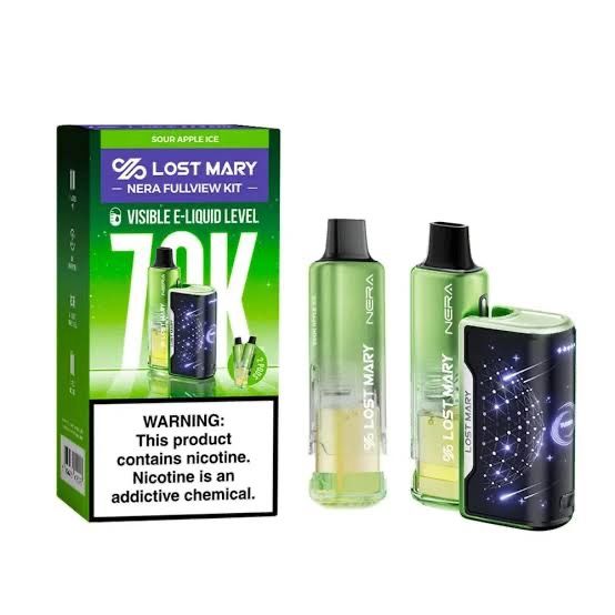 LOST MARY NERA POD 70K SOUR APPLE ICE LOST MARY NERA POD 70K SOUR APPLE ICE