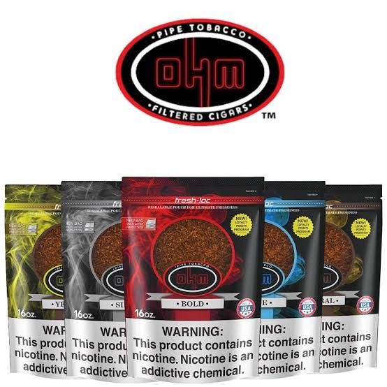OHM PIPE TOBACCO BLUE 6 OZ OHM PIPE TOBACCO BLUE 6 OZ