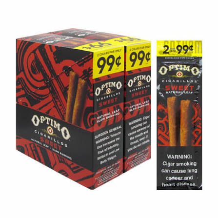 OPTIMO 2/99 CIGARILLOS SWEET NATURAL LEAF