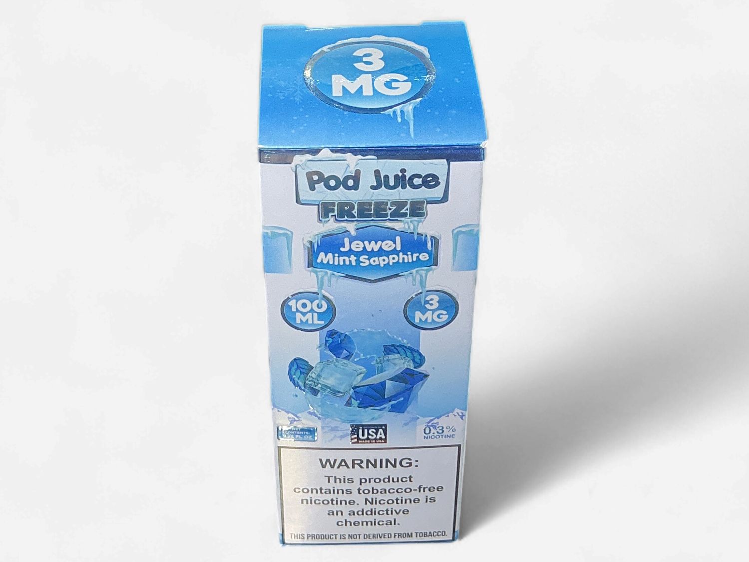POD JUICE FREEZE JEWEL MINT SAPPHIRE 3MG POD JUICE FREEZE JEWEL MINT SAPPHIRE 3MG