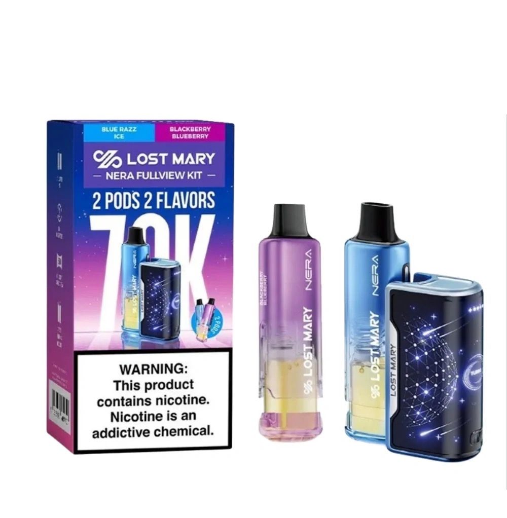 LOST MARY NERA KIT 70K BLUE RAZZ ICE + BLUEBERRY BLACKBERRY LOST MARY NERA KIT 70K BLUE RAZZ ICE + BLUEBERRY BLACKBERRY