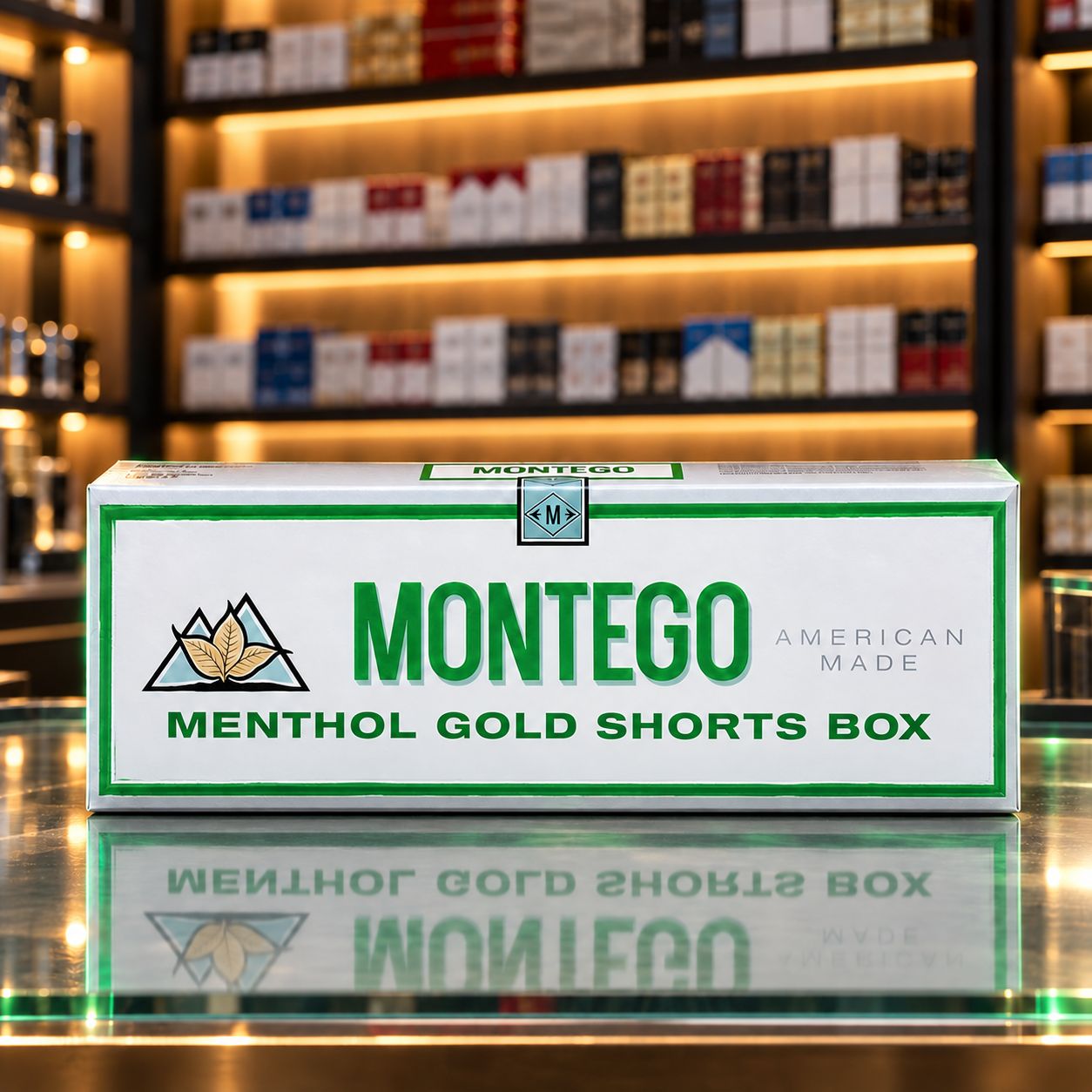 MONTEGO SHORTS MENTHOL GOLD CARTON MONTEGO SHORTS MENTHOL GOLD CARTON