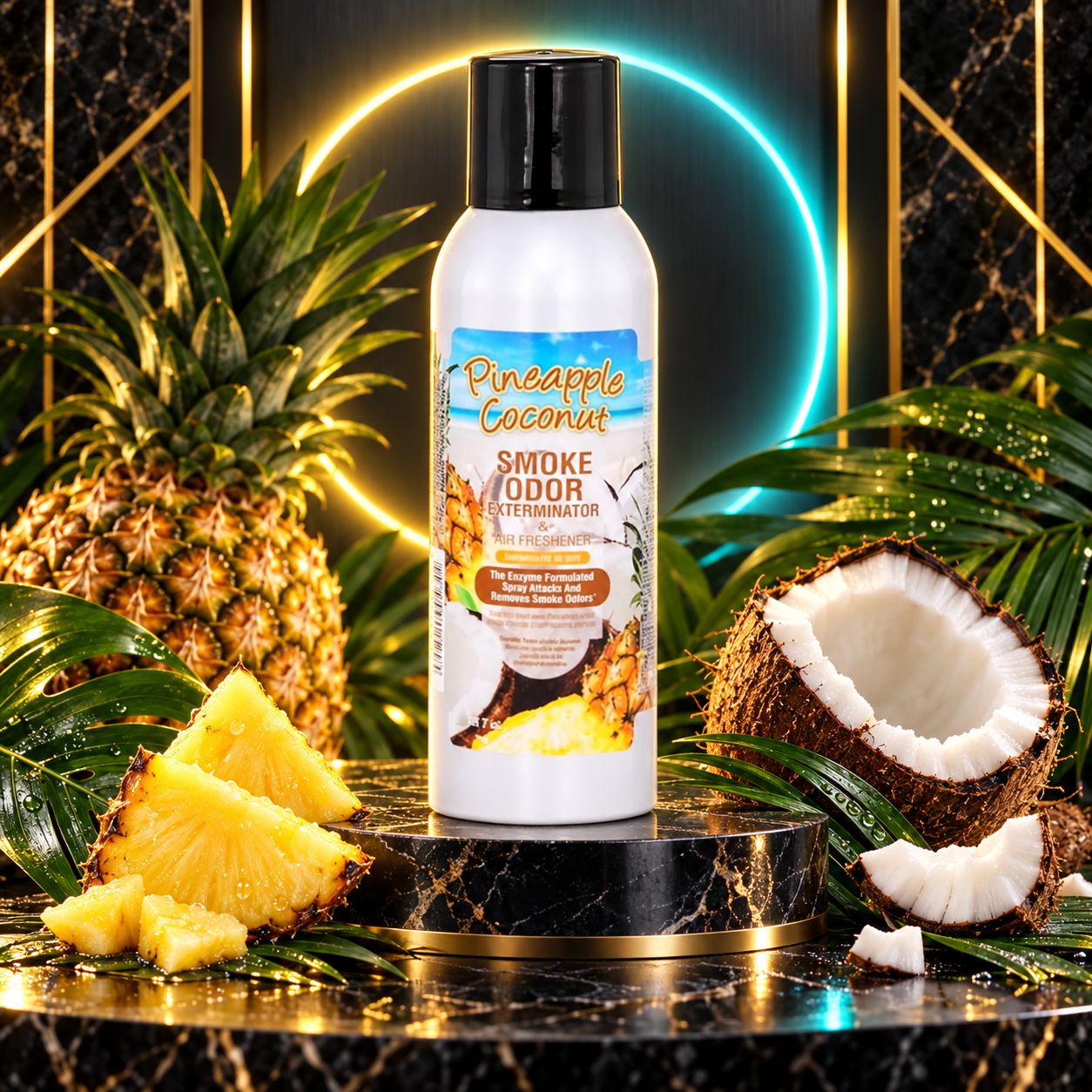 PINEAPPLE COCONUT SMOKE ODOR EXTERMINATOR & AIR FRESHENER 7OZ PINEAPPLE COCONUT SMOKE ODOR EXTERMINATOR & AIR FRESHENER 7OZ