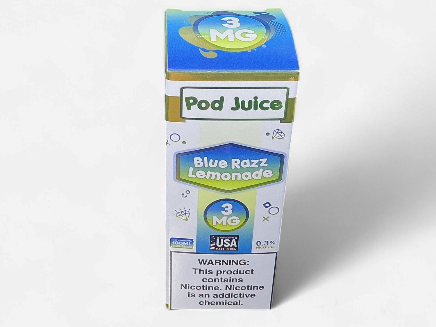 POD JUICE BLUE RAZZ LEMONADE 3MG POD JUICE BLUE RAZZ LEMONADE 3MG