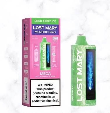 LOST MARY MO 20k PRO SOUR APPLE ICE