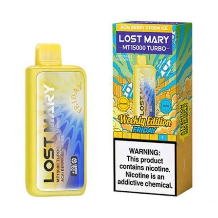 LOST MARY MT 15k TURBO ACAI BERRY STORM ICE LOST MARY MT 15k TURBO ACAI BERRY STORM ICE