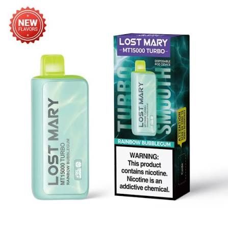 LOST MARY MT 15k TURBO RASINBOIW BUBBLEGUM LOST MARY MT 15k TURBO RASINBOIW BUBBLEGUM