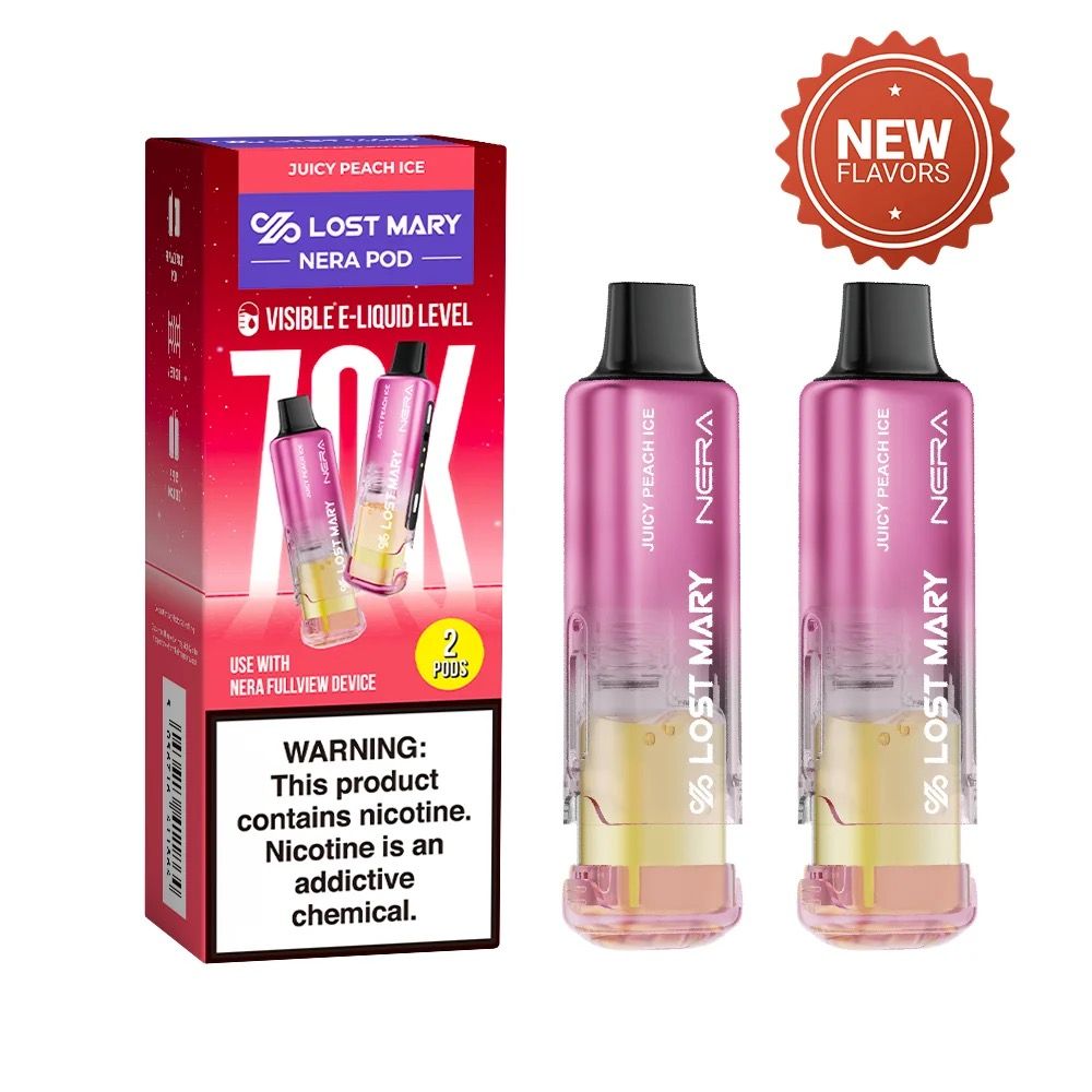 LOST MARY NERA POD 70K JUIUCY PEACH ICE LOST MARY NERA POD 70K JUIUCY PEACH ICE