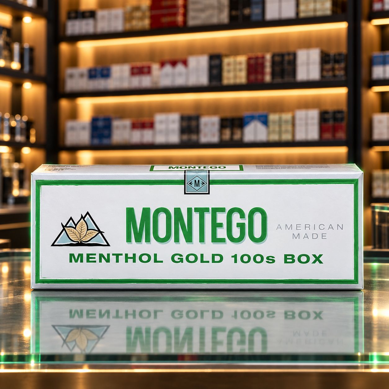 MONTEGO 100S MENTHOL GOLD CARTON MONTEGO 100S MENTHOL GOLD CARTON