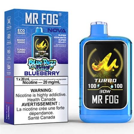 MR FOG NOVA 36K BLUE RAZZ STEEZY BLUEBERRY MR FOG NOVA 36K BLUE RAZZ STEEZY BLUEBERRY