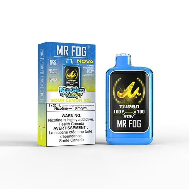 MR FOG NOVA BLUE RAZZ STEEZY 36k SOUR LEMON ICE MR FOG NOVA BLUE RAZZ STEEZY 36k SOUR LEMON ICE