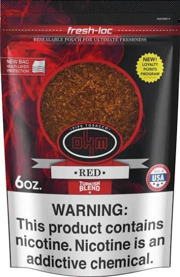 OHM PIPE TOBACCO RED 6 OZ OHM PIPE TOBACCO RED 6 OZ