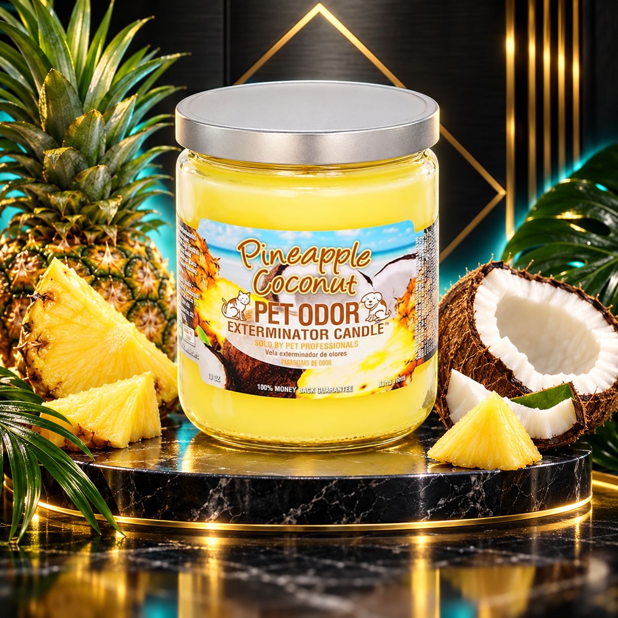 PINEAPPLE COCONUT SMOKE ODOR EXTEMINATOR CANDLE 13OZ PINEAPPLE COCONUT SMOKE ODOR EXTEMINATOR CANDLE 13OZ