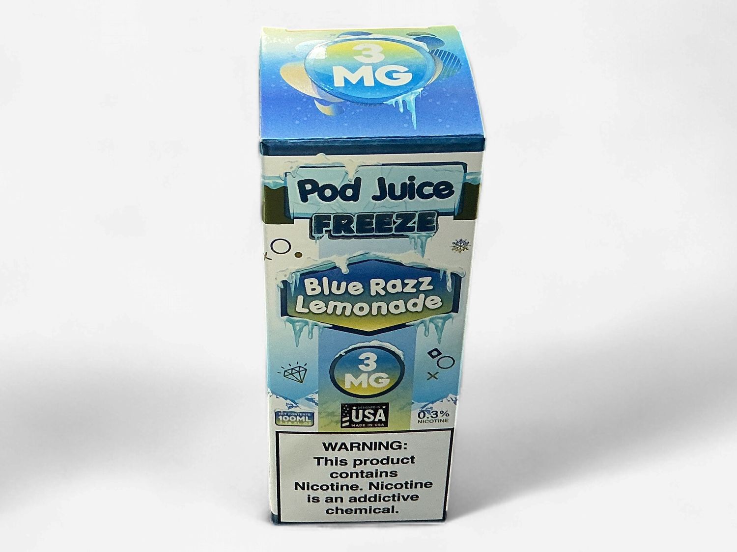 POD JUICE FREEZE BLUE RAZZ LEMONADE 3MG POD JUICE FREEZE BLUE RAZZ LEMONADE 3MG