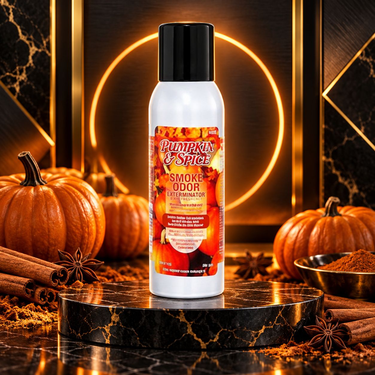 PUMPKIN & SPICE SMOKE ODOR EXTERMINATOR & AIR FRESHENER 7OZ PUMPKIN & SPICE SMOKE ODOR EXTERMINATOR & AIR FRESHENER 7OZ