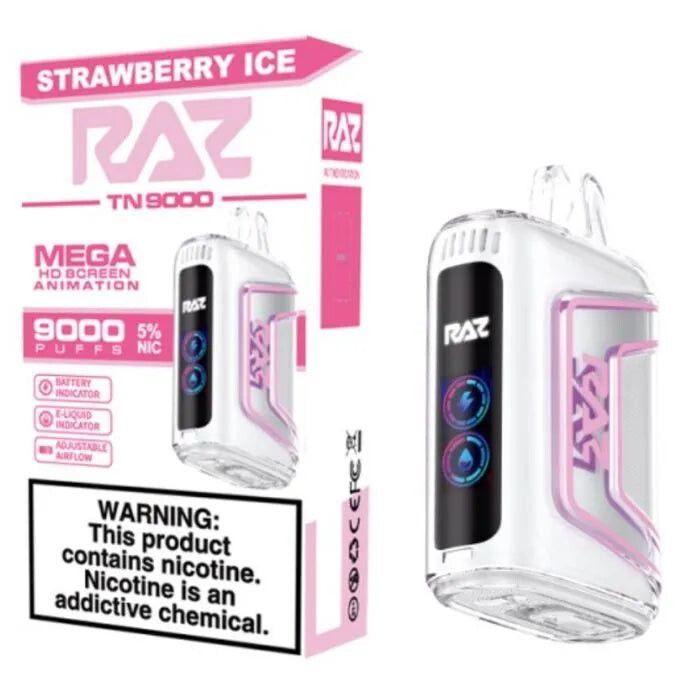 RAZ TN 9k STRAWBERRY ICE RAZ TN 9k STRAWBERRY ICE