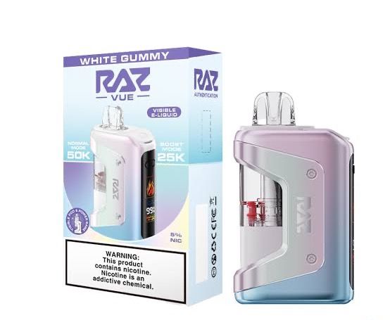 RAZ VUE 50K WHITE GUMMY RAZ VUE 50K WHITE GUMMY