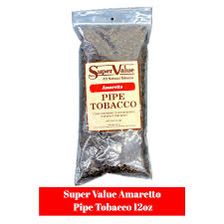 SUPER VALUE ALL NATURAL TABACCO AMARETTO PIPE TOBACCO 12 OZ SUPER VALUE ALL NATURAL TABACCO AMARETTO PIPE TOBACCO 12 OZ