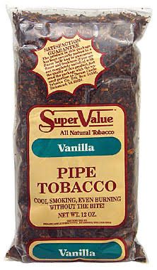 SUPER VALUE ALL NATURAL TABACCO VANILLA PIPE TOBACCO 12 OZ SUPER VALUE ALL NATURAL TABACCO VANILLA PIPE TOBACCO 12 OZ