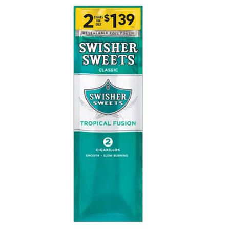 SWISHER SWEETS 2/ 1.39 TROPICAL FUSION SWISHER SWEETS 2/ 1.39 TROPICAL FUSION