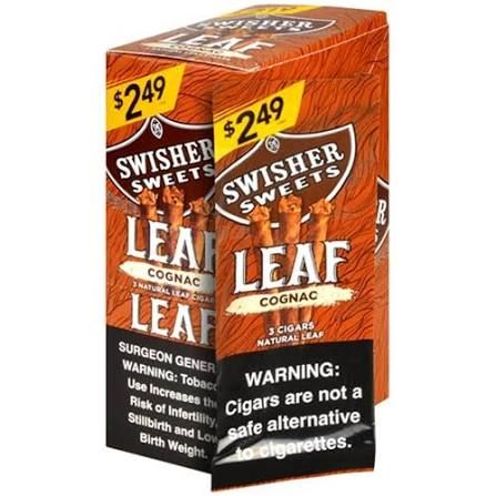 SWISHER SWEETS LEAF 3/ 2.49 COGNAC SWISHER SWEETS LEAF 3/ 2.49 COGNAC