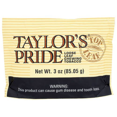 TAYLORS PRIDE LOOSE KEAF CHEWING TOBACCO 3 OZ TAYLORS PRIDE LOOSE KEAF CHEWING TOBACCO 3 OZ
