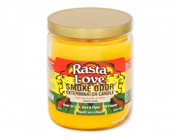 RASTA LOVE SMOKE ODOR EXTEMINATOR CANDLE 13OZ RASTA LOVE SMOKE ODOR EXTEMINATOR CANDLE 13OZ