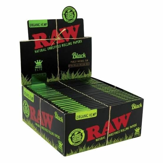RAW ORGANIC HEMP BLACK KING SIZE PAPERS RAW ORGANIC HEMP BLACK KING SIZE PAPERS