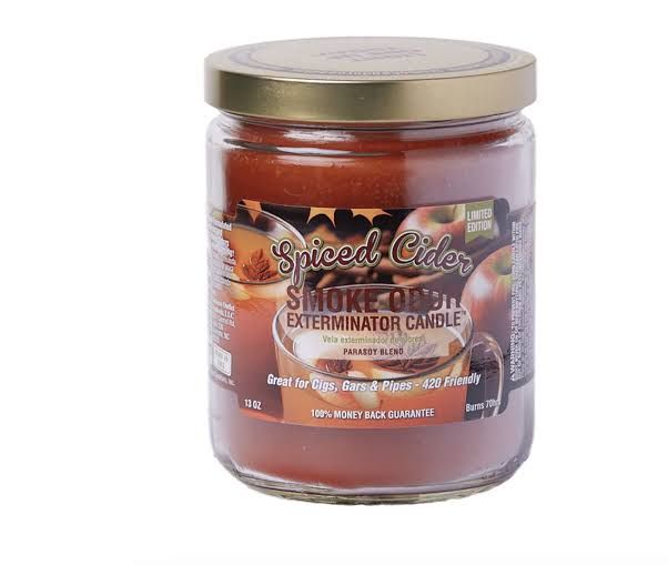 SPICED CIDER SMOKE ODOR EXTEMINATOR CANDLE 13OZ SPICED CIDER SMOKE ODOR EXTEMINATOR CANDLE 13OZ